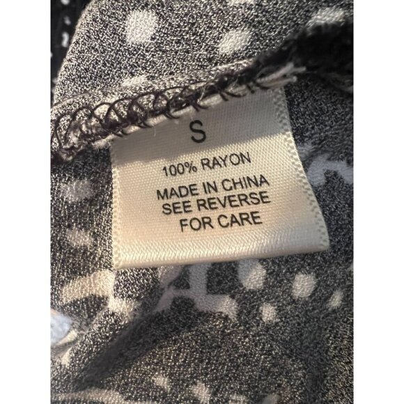 Wet‎ Seal Women's Small Black & White Rayon Dress - Picture 6 of 9